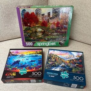 Springbok and Buffalo 500-Piece Puzzle Set/3❣️